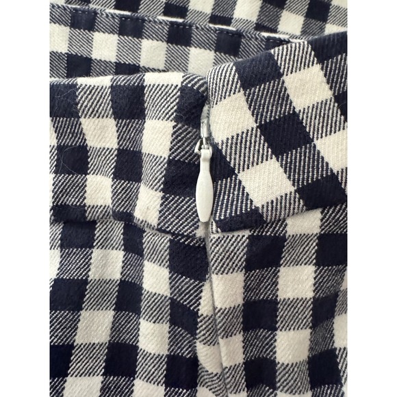 J. Crew Winnie‎ Pant Navy White Gingham Check Ankle Length Size 8 - Picture 5 of 10